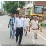 मझिआंव में मोहर्रम को लेकर प्रशासन ने निकाला फ्लैग मार्च