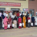 निश्चय मित्र दिवस पर सम्मान समारोह, मरीजों को फूड बास्केट वितरित