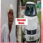 फोर व्हीलर वाहन की टक्कर से बाइक सवार दादा पोता घायल